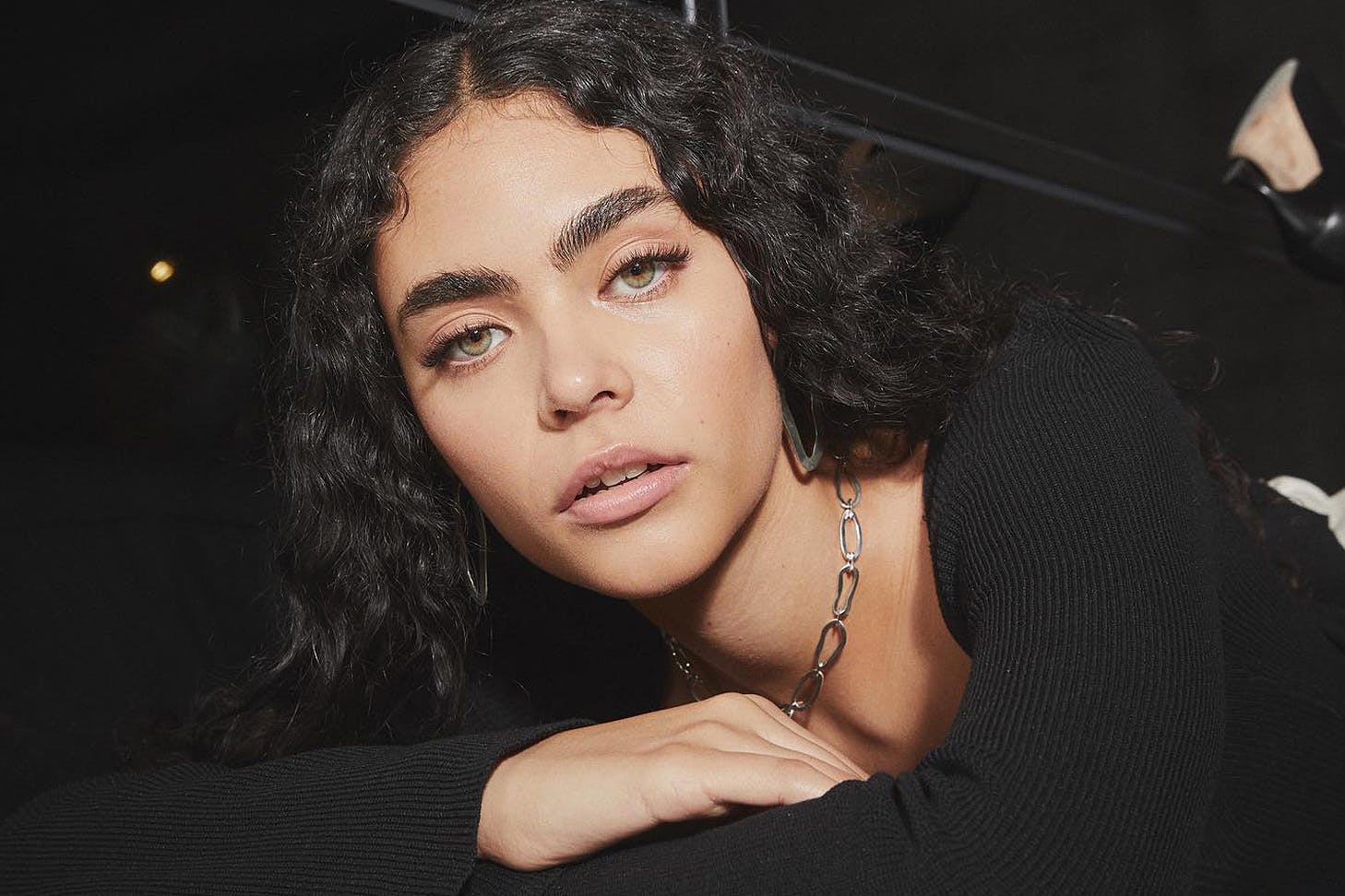 Someone displays their brows from Lash Noir.